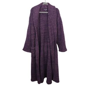 Barefoot Dreams Robe Unisex Adult Size 2 Purple Heather CozyChic 140-180 lbs